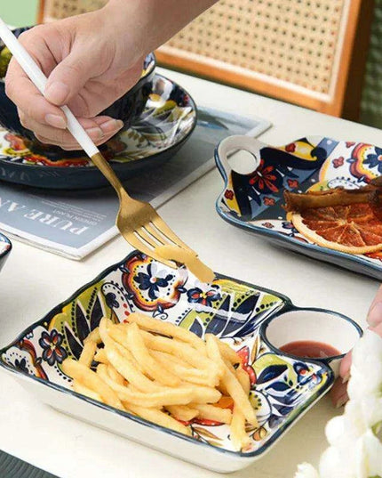 Nordic Vintage Elegance Ceramic Dining Set - Enrich Your Table with Timeless Beauty