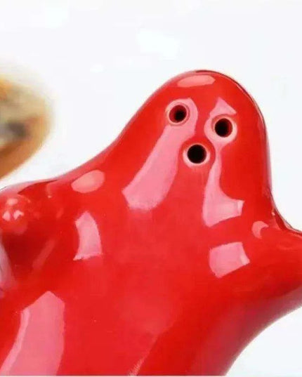 Whimsical Ceramic Ghost Mini Salt and Pepper Shaker - Perfect Nordic Wedding Gift