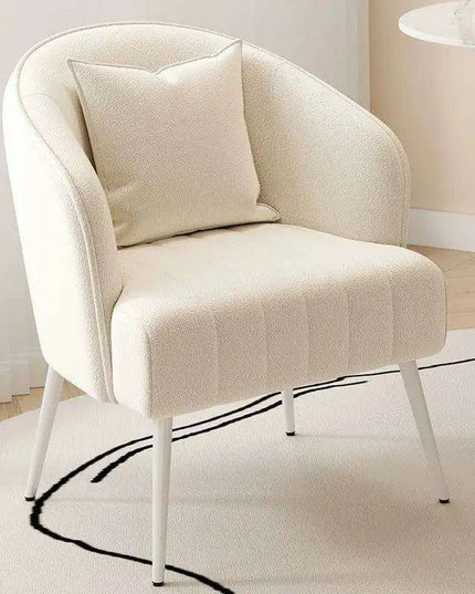 Chic Cream Velvet Lounge Armchair