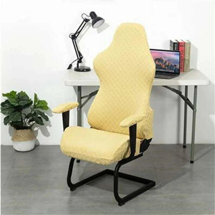 High Back Elastic Chair Cover for Office and Living Room