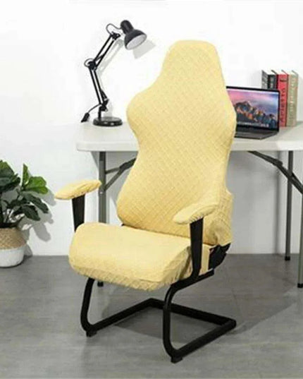 High Back Elastic Chair Cover for Office and Living Room