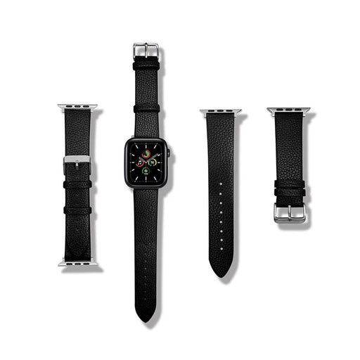 Red Sparkling Leather Watch Strap for Apple Watch, Luxury Glitter Bands