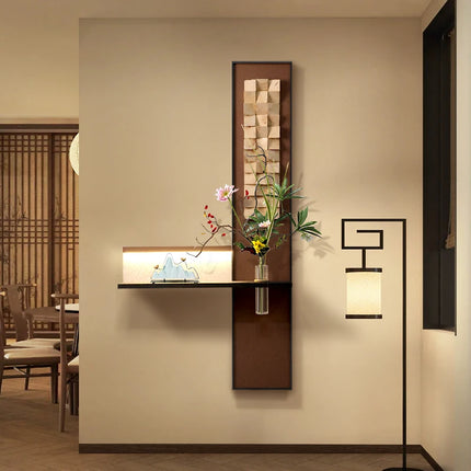 Solid Wood LED Corridor Wall Mural Lamp