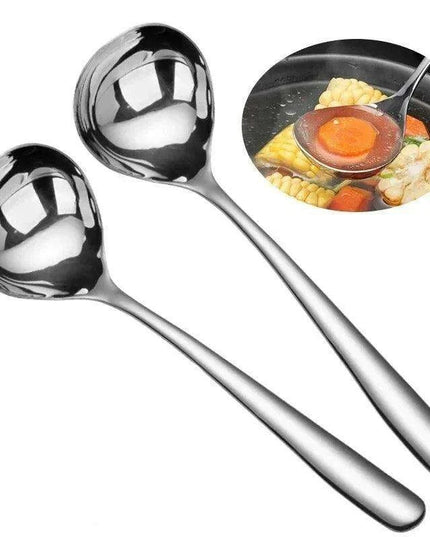 Long Handled Stainless Steel Spoon for Hot Pot, Ice Cream, and More
