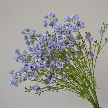 Latex Delphinium Artificial Flowers — Set of 5