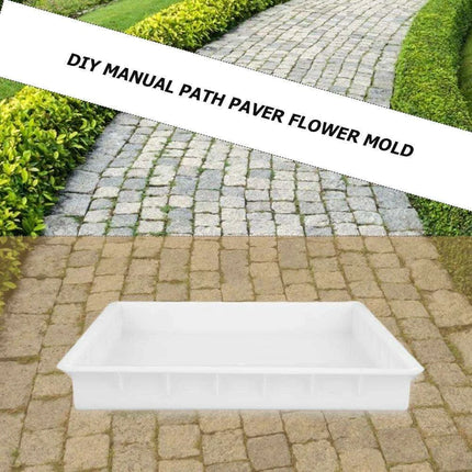 DIY Plastic Paving Mold for Garden Pathways - Heavy-Duty Cement Stepping Stone Maker