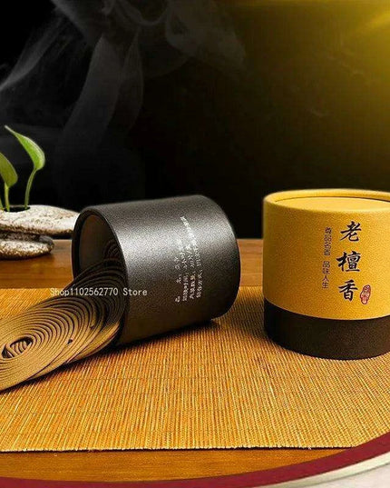 Natural Sandalwood Incense Coils - 4 Hour Air Purifying Fragrance for Home and Bedroom Decor (48 Pieces)