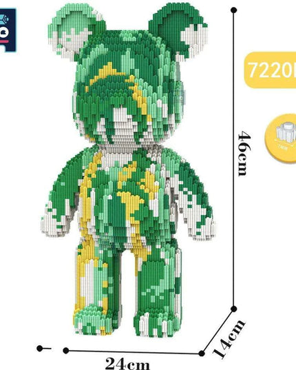 Adorable Bear Cub Building Block Set with Easy Storage - Inspire Creativity and Learning