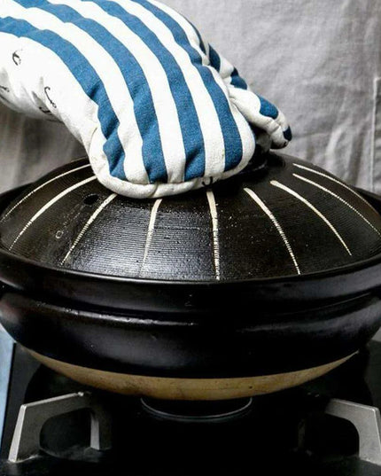 Elegant Japanese Ceramic Soup Pot - 2.6L Versatile Stovetop Cookware