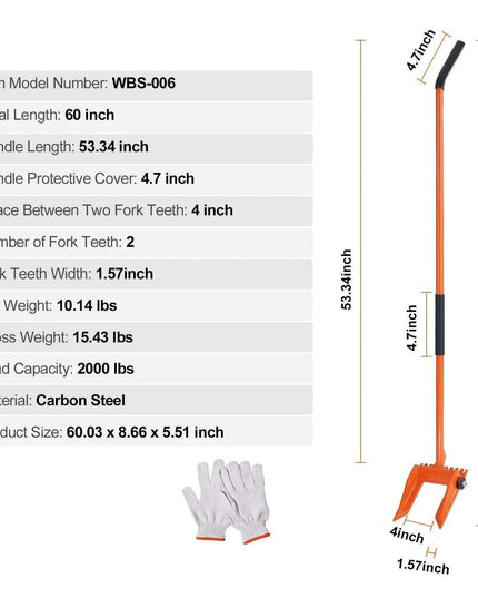 Heavy-Duty 41-Inch Carbon Steel Pallet Pry Bar Tool for Efficient Woodworking