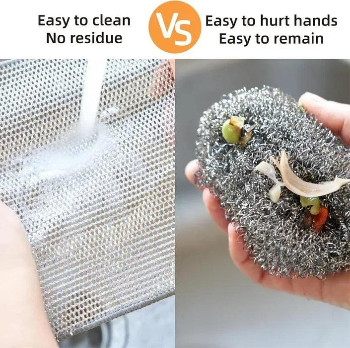 Revolutionary Double-Sided Steel Wire Cleaning Cloth for Effortless Home Maintenance