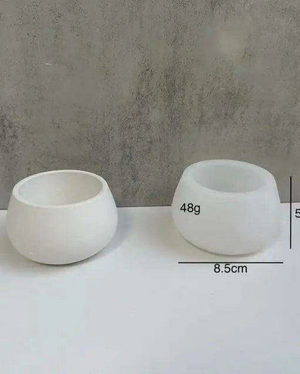 Personalized Round Silicone Mold for Unique Candle and Succulent Creations - Enhance Your Home Decor