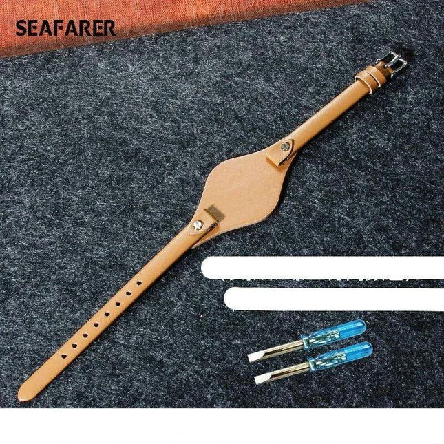 Elegant Cowhide Leather Watch Straps with Rose Steel Buckle - A Luxurious Women's Accessory