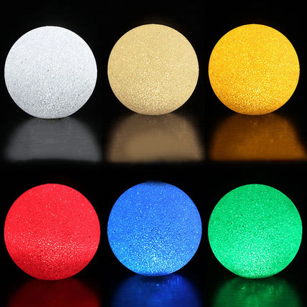 LED Crystal Ball Night Light — Hand-Held Glow Lamp, 8–14cm