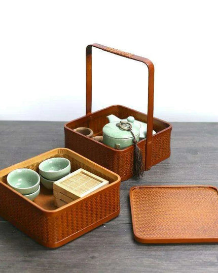 Sustainable Bamboo Tea and Snack Storage Set - The Ideal Eco-Friendly Gift
