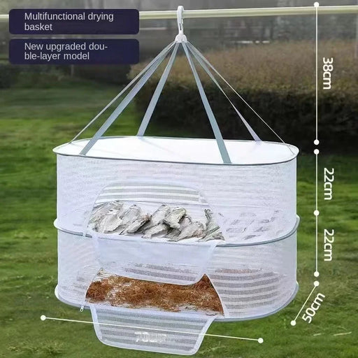 Foldable Mesh Drying Rack for Clothes, Fruits, and Vegetables