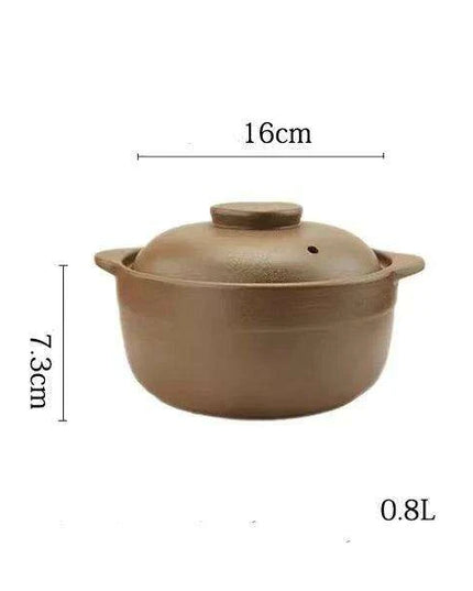 Premium Unglazed High-Temperature Clay Casserole Pot
