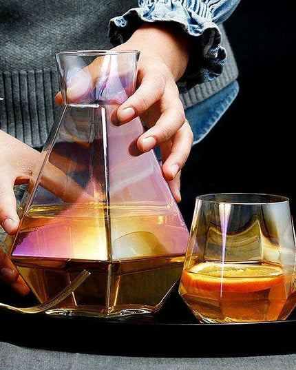 Elegant Diamond-Embossed Glass Kettle for All Beverage Types, 1.2L Capacity