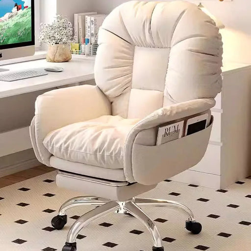 Luxury Tech Cloth Recliner Chair with Swivel Function