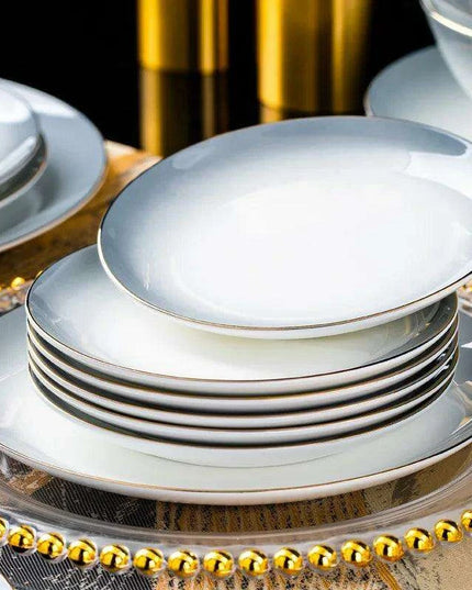 Elegant 62/40-Piece Bone China Dining Set with Authentic Chopsticks for an Exquisite Dining Experience