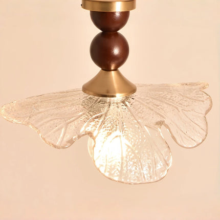 Vintage Flower Pendant Light with Bead Decoration — E27, 60W
