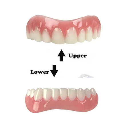 Upper and Lower Cosmetic Tooth Covers