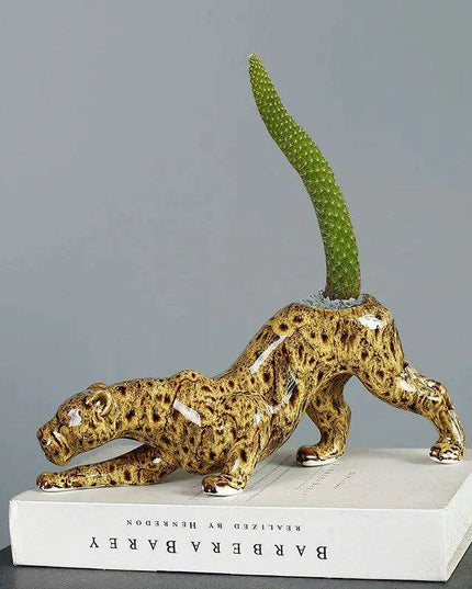 Playful Animal-Inspired Ceramic Planters for a Whimsical Garden Experience