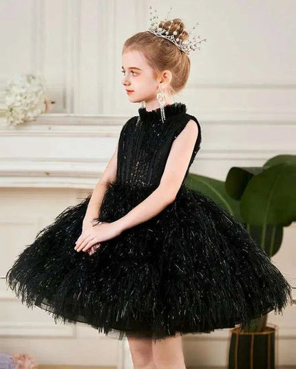 Fairy Tale Sequin and Feather Princess Dress for Girls