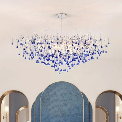 Branch Chrome Crystal Chandelier — Luxury Pendant, 11 Sizes