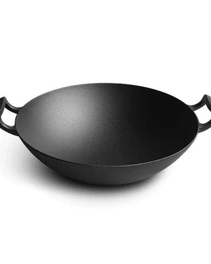 Effortless Cast Iron Skillet with Double Ears - Say Goodbye to Greasy Fumes and Sticking