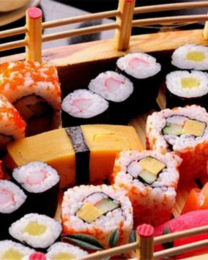 Elegant Dragon Boat Sushi Platter for Sashimi Lovers