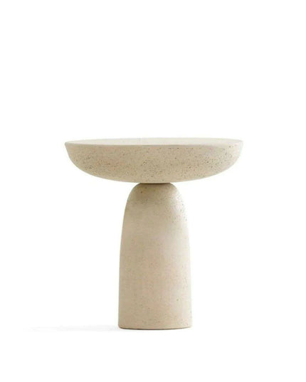 Sleek Grey Marble Nesting Coffee Table with Stylish Black Travertine Base for Contemporary Spaces