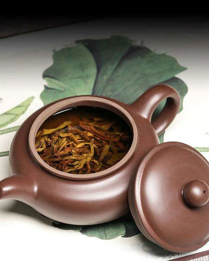 Antique 220ML Tea Kettle with Innovative Filter - Elegant Green Teapot for Puer Ceremonies and Home Decor