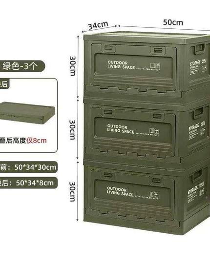 3-Piece Extra Large Folding Storage Box Set for Clothes, Toys, and Household Items