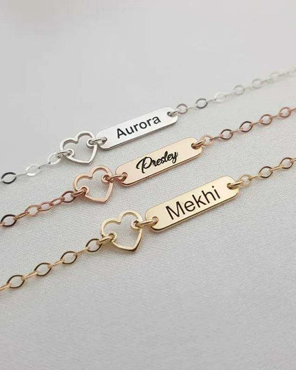 Personalized Engraved Women's Name Bracelet