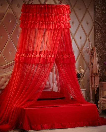 Whimsical Lace Dream Canopy for Queen and King Size Beds