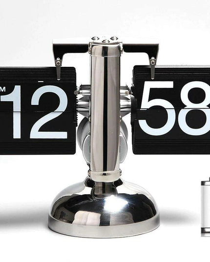 Digital Flip Clock with Automatic Page Turning - Stylish Home Décor with Battery Included