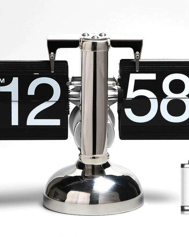 Digital Flip Clock with Automatic Page Turning - Stylish Home Décor with Battery Included