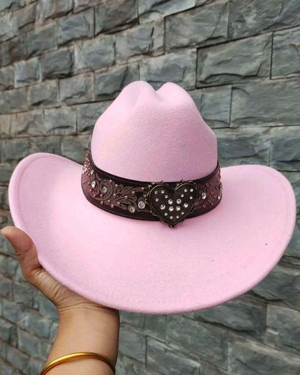 Classic Waterproof Cowboy Hat with Unique Cowhead Detail - Trendy Straw Sun Protection Accessory