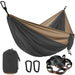 Zowee Camping Hammock Kit | Premium Parachute Nylon | Tree Straps & Carabiners