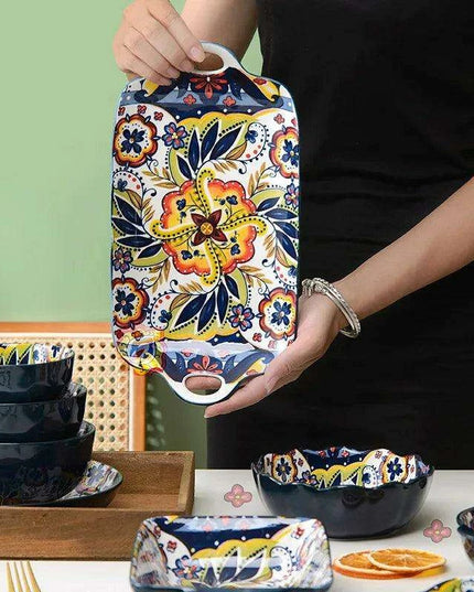 Nordic Vintage Elegance Ceramic Dining Set - Enrich Your Table with Timeless Beauty