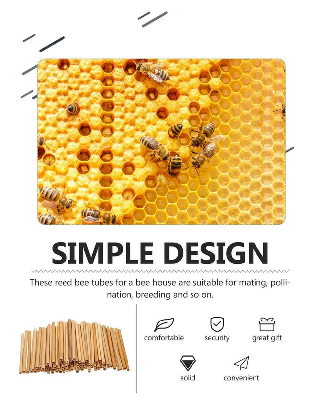 100 Count Eco-Friendly Bamboo Bee Tubes for Enhanced Pollination