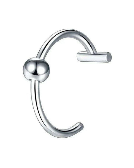 Chic Non-Pierced Stainless Steel Hoop Ring: Versatile Jewelry for Nose, Lip, and Septum