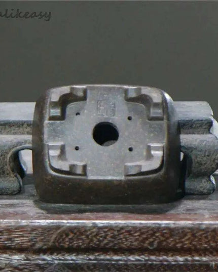 Elegant Handcrafted Purple Clay Bonsai Planter - Unique Decorative Flower Pot for Home Décor