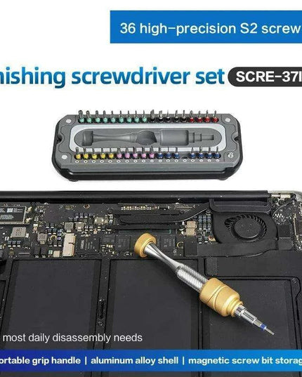 37-Piece Precision Magnetic Screwdriver Set for Home Electronics and Gadget Repairs