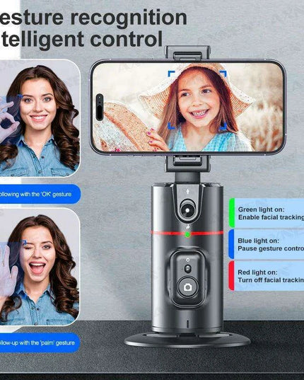 Smartphone Gimbal Stabilizer with Advanced Face Tracking and Remote Control for 360° Video Shooting