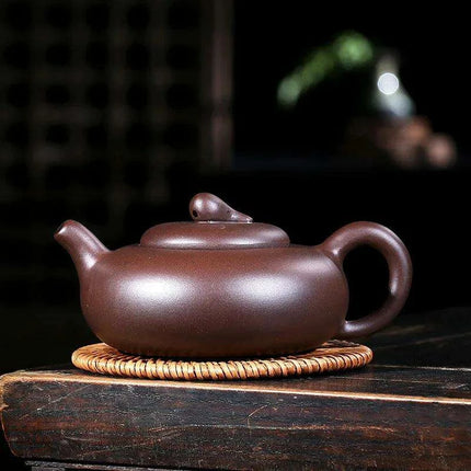 Premium Yixing Clay Oolong Teapot Set – 280ML Handcrafted Teaware with Integrated Filter