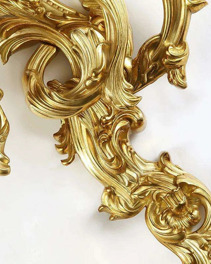 European Rococo Antique Brass Wall Light - Elevate Your Home's Elegance