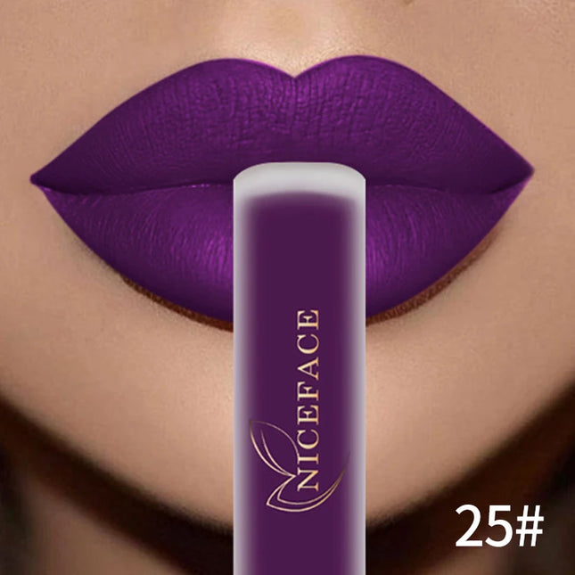 NICEFACE Matte Liquid Lipstick - Waterproof, Long Lasting, Sexy Shades