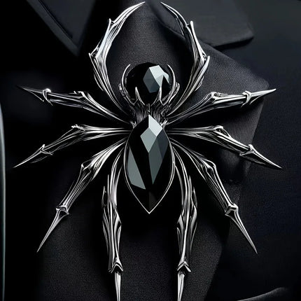Super Factory A Men's Personalized Spider Brooch - Versatile Fashion A